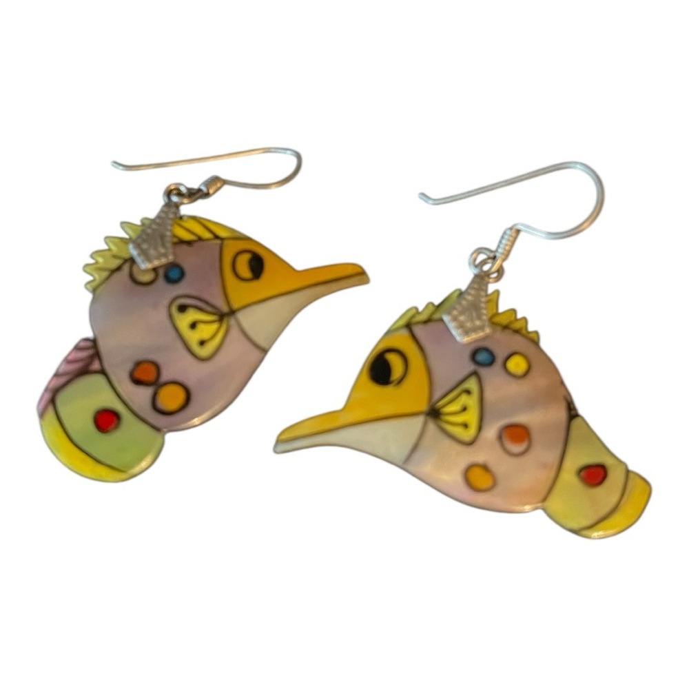 Colorful Fish Earrings - Picture 2 of 6